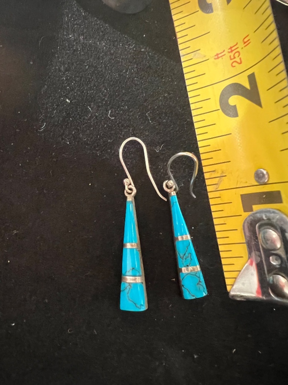 Turquoise earrings - Picture 3 of 3